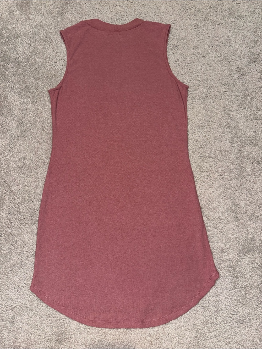 Rue21 Dusty Rose Ribbed Tank Dress